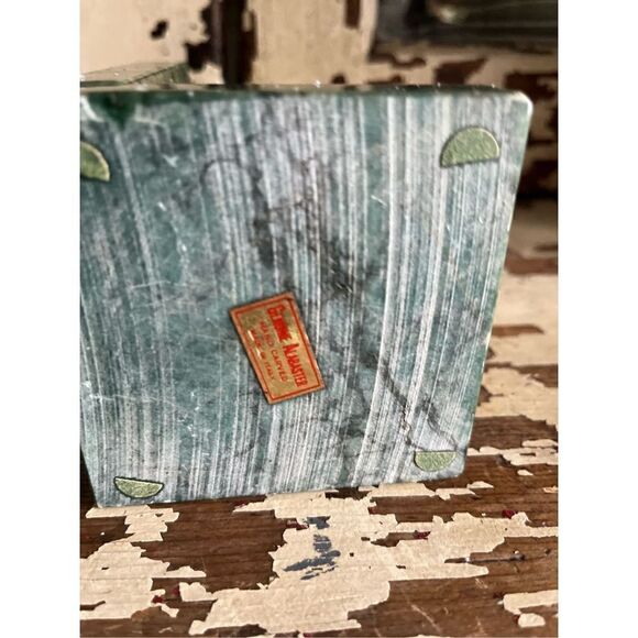 Pair Vintage 1960s Genuine Alabaster Hand Carved  Italian Owl Bookends Green Ivo - Picture 10 of 13